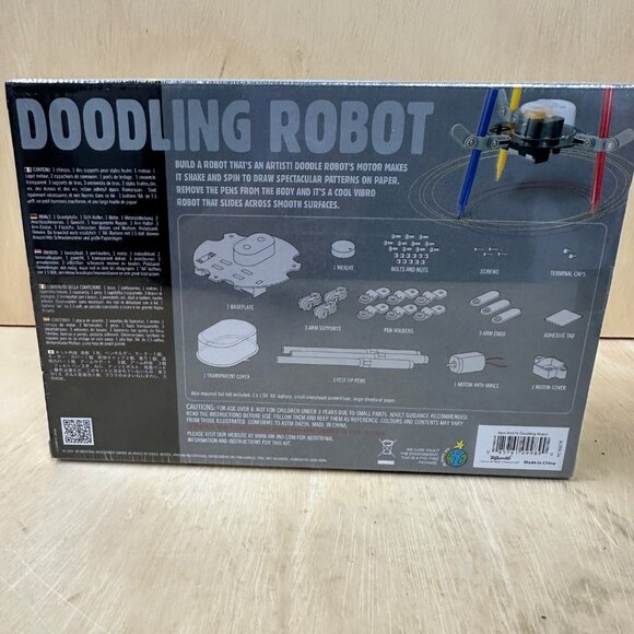 4M Doodling Robot Kit Fun Mechanics DIY Science Toy For Kids & Adults - Picture 2 of 2